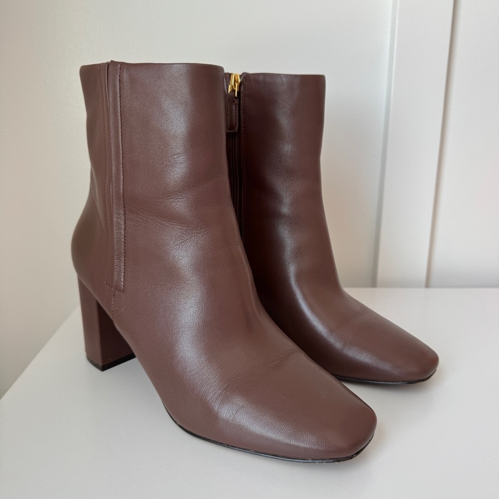 Cole Haan Brown Leather Ankle Boots Size 11